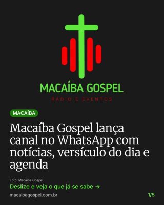 Post do Instagram do Macaíba Gospel