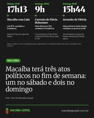 Post do Instagram do Macaíba Gospel