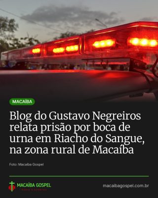 Post do Instagram do Macaíba Gospel