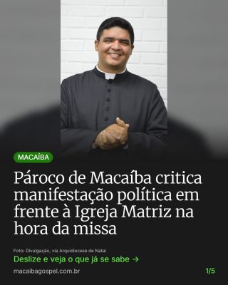 Post do Instagram do Macaíba Gospel