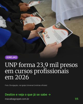 Post do Instagram do Macaíba Gospel