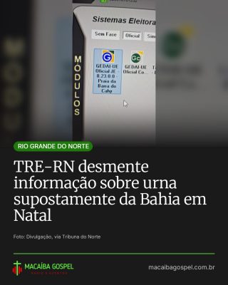 Post do Instagram do Macaíba Gospel