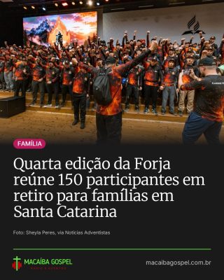 Post do Instagram do Macaíba Gospel