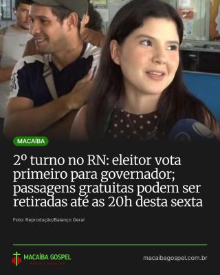 Post do Instagram do Macaíba Gospel