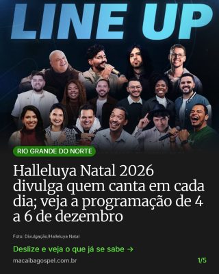 Post do Instagram do Macaíba Gospel