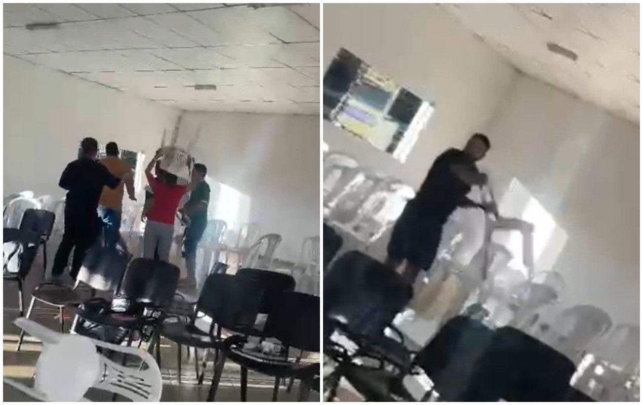 Imagens de vídeo do momento da invasão, divulgadas pelo g1