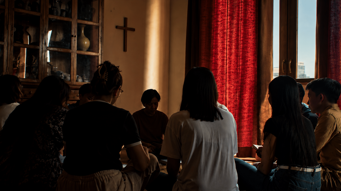 House church meeting at an undisclosed location in southwest China. (Video sceengrab/upscaled)