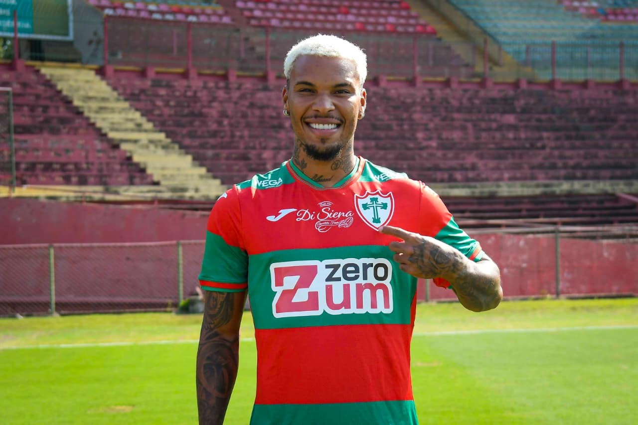 1 de 1Guilherme Santos jogou a Série D de 2026 pela Portuguesa — Foto: Divulgação/Portuguesa SAF