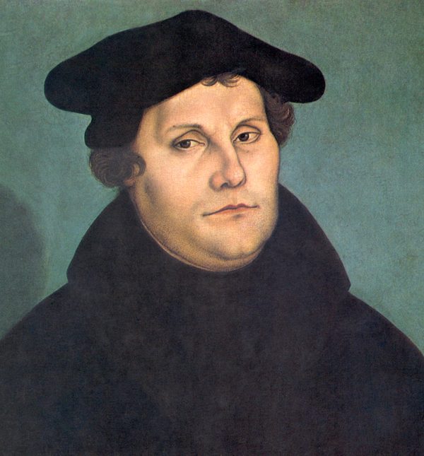Retrato de Martinho Lutero, pintado por Lucas Cranach, o Velho, em 1529