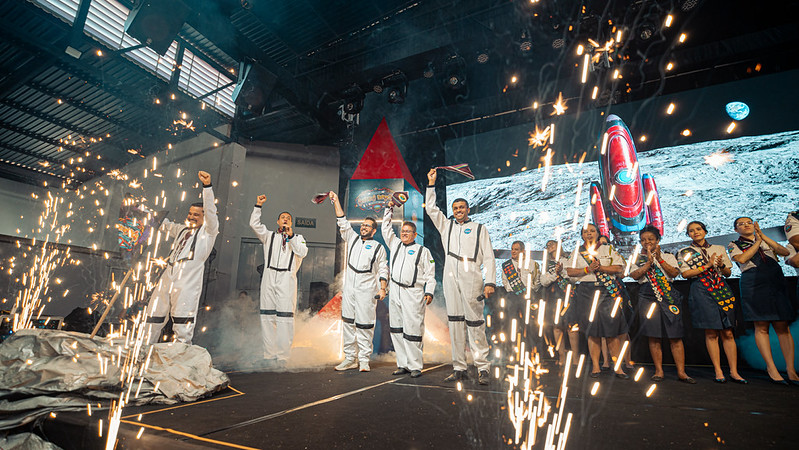 Abertura do Aventuri 2026, em Patrocínio (MG), com o tema "Aventura Espacial"